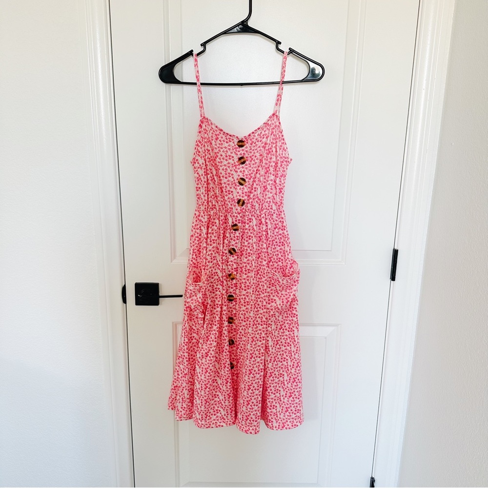 Pink and White Summer Dress